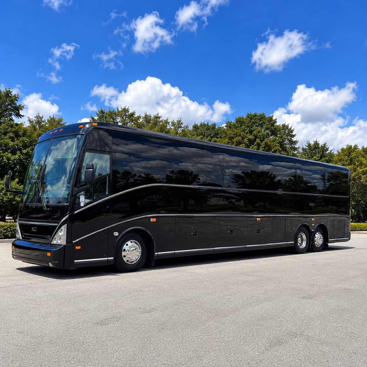 fullerton charter bus rental exterior